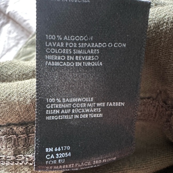 Urban Outfitters Women’s Cotton Carpenter Cargo Pants | Olive Green | Size 6 - Picture 6 of 6